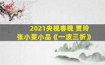 2021央视春晚 贾玲张小斐小品《一波三折》